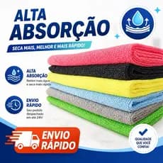 Kit Panos de Microfibra 40x40cm - Multiuso-limpeza-limpeza em geral-pano mágico