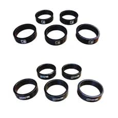 Espaçadores Arruelas De Mesa Bike 10mm Preta Gios 5 Unidades