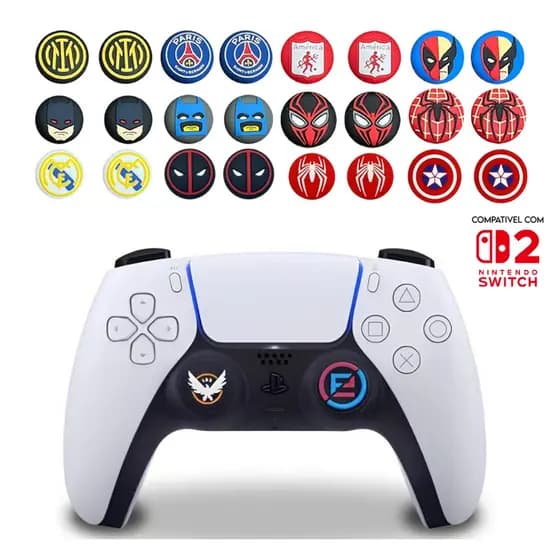 (D) Par de Grip Premium para controle Ps3,Ps4, Ps5, Xbox One, Xbox X/S, Switch 2 Ótima qualidade, Envio imediato