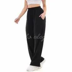 Calça Pantalona de Lazinho feminina cintura alta com bolso pra inverno Calça Lanzinha