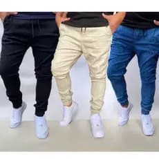 Jogger Masculina Adulto Slim Moda Direto da Fábrica Joger Academia Com Punho por