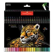 Lápis De Cor 50 Cores Faber Castell Supersoft - Novo Estojo!