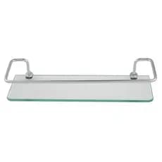 Porta Shampoo Ou Prateleira Vidro P/ Banheiro, Lavabo, Suíte Ou Cozinha Reto Organizador De Box Cód 1001