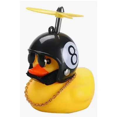 Buzina Bike Guidão Pato Capacete Bicicleta Moto Led Hélice Buzina Bike Guidão Pato Capacete Bicicleta
