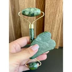Rolo Gua Sha Jade, Massagem Facial Anti Ruga,  Absorção rapida de Produtos Drenagem