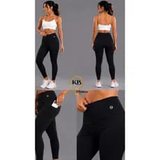 Legging com Bolso Lateral De Academia, Yoga, Pilates em Poliamida KB