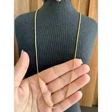 Corrente Veneziana 1,2mm (Fecho Tradicional) (Banho Ouro*)