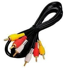 Cabo Audio/video Macho Av Rca 1.5m Gold Tv Lcd Led Dvd Mxt