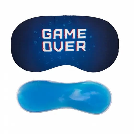 Máscara De Dormir Descanso Tapa Olhos Termogel Divertida Game Over