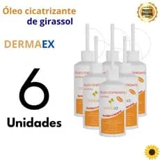 KIT 6 Óleo Dermaex Age Feridas E Escaras Dersani Óleo De Girassol 100ml Cicatrizante