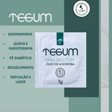Creme Hidratante Tegum Loção Emulsão Com Óleo De Andiroba Regeneração Pele Dermatologicamente Testado Metrom Sachê 3g