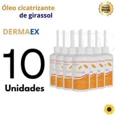 KIT 10 Óleo Dermaex Age Feridas E Escaras Dersani Óleo De Girassol 100ml Cicatrizante