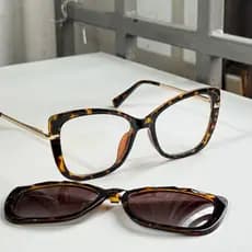 Armação De Óculos Clipon 2 EM 1 Feminino MODA lente polarizada 95857