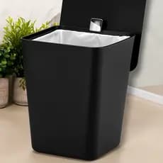 Lixeira Cesto 7l Lavabo Banheiro Cozinha Com Aramado Quadrada Arthi