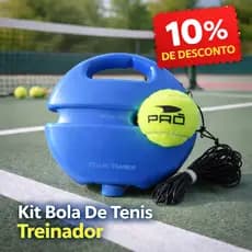Kit Bola De Tênis Treinador Para Treino Individual Ao Ar Livre Com Base E Corda Elástica Portátil