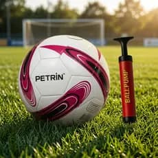 kit Bola de Futebol Campo + Bomba de Ar Oficial N5 Premium  Treino Jogo Brinquedo Criança Presente Bola Capotao