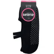 meia sapatilha Selene esportiva antiderrapante pilates algodão cotton 7850