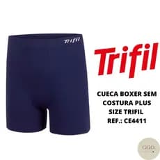 Cueca boxer plus size sem costura Trifil Ref.: 4411