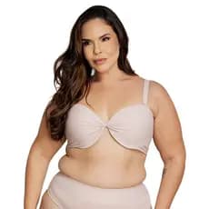 Sutiã Plus size tomara que caia bombom sustentação Nayane Rodrigues SP45