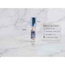 kit com 3 Un Gloss Labial Infantil Stittch transparente Brilhante Hidrantante Maquiagem Criança