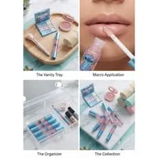 Kit com 3 UN Gloss Labial Infantil Hidratante Transparente Brilhante Criança Maquiagem Infantil