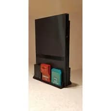 Suporte Vertical Para PS2 Slim Playstation 2 Com Apoio Para Memory Card.