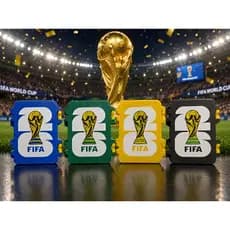 Case Porta Figurinha Duplo Copa do Mundo 2026 - Organizador Cards - Caixa Figurinhas - Design Exclusivo