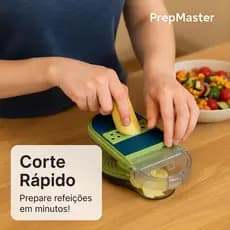 Kit Ralador Multifuncional 15 Peças Cortador Fatiador Triturador de Legumes e Vegetais