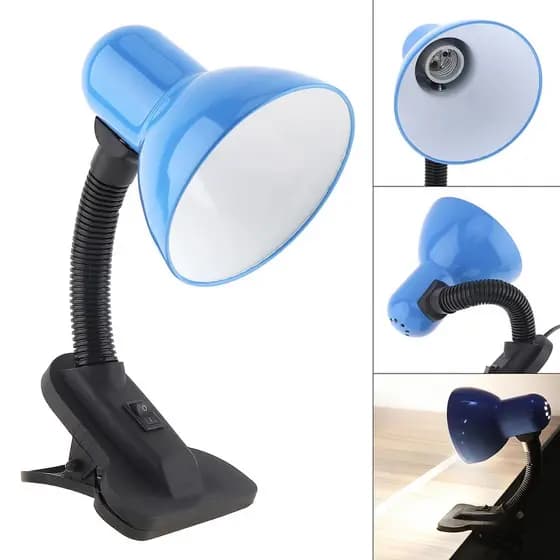 Abajur Luminária de Mesa C/garra Presilha Mesa Casa Oficina Escritorio ENVIO HOJE C&W BAZAR