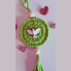 Mandala de Páscoa em Crochê