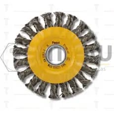 Escova Circular Trançada Pequi 4.1/2" x 1/2" Aço Inox 0,50 mm Linha Premier 12.500 RPM - Peça