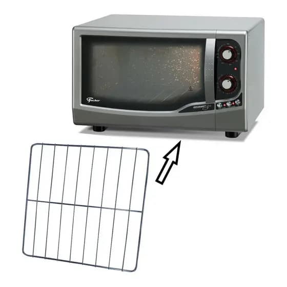 Grade Grelha Cromada Fischer Forno Elétrico Gourmet Grill 9741 1323 Original