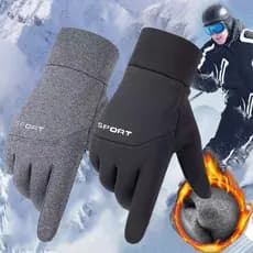 Luvas De Ciclismo Masculinas De Inverno À Prova D'água Para Esportes Ao Ar Livre Velo Sem Deslizamento Dedos Quente