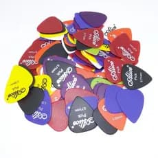 Palhetas Para Guitarra Elétrica Acústica , 10 Peças , Várias Cores , 6 Espessuras , 0.58/0.71/0.81/0.96/1.20/1.50 mm , A