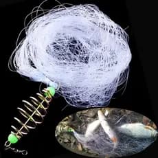 Rede De Pesca De Cardume De Mola De Cobre Com Rolamento De Esferas Luminoso Noturno , Conector Anel Sólido Para Equipame