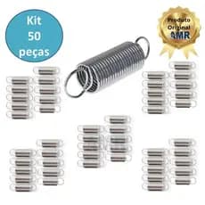 Kit 50 Molas Zincada Estica Fio Cerca Elétrica Argola Repuxo mola