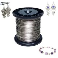 Bobina Fio De Aço Inox Arame Artesanato Bijuteria 045mm 0,60mm 0,70mm 0,90mm
