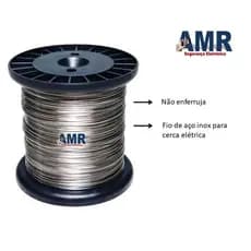 Bobina Fio De Aço Inox 0,70mm 200 metros P/ Cerca Elétrica artesanato apicultura gado Não enferruja