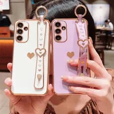 Para Samsung Galaxy A55 A35 A24 A25 A15 A14 A13 5G A54 A53 A52 A34 A23A33 A12 Capa Da De O Pulso Com Padrão De Coração