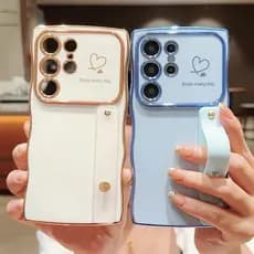 Luxo Chapeamento Onda Amor Coração Caso Para Samsung Galaxy A17 A16 A15 A14 A13 A56 A36 A55 A35 A54 A34 A26 A25 A24 A23
