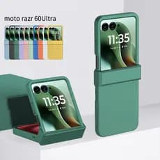Cor Sólida Dobradiça Completa Caso Fosco Para Motorola Moto Razr 60 Pro 50 40 Ultra Pele Sentir Duro PC À Prova De Choqu