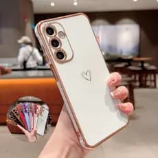 Chapeamento Amor Coração Caso Para Samsung Galaxy A57 A37 A56 A36 A27 A26 A25 A24 A17 A16 A15 A14 A55 A35 Telefone Capa