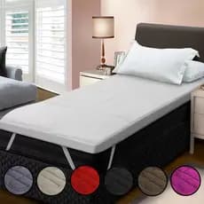 Kit Pillow Top Protetor De Cama Solteiro Box Com 1 Travesseiro Siliconado