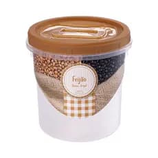 Pote para Feijão 1,8 L - Mantimentos Rosca Plasútil