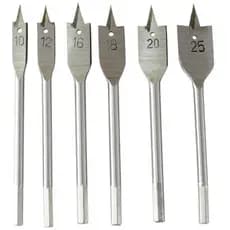 Jogo De Brocas Chatas Para Madeira Kit 6 Peças Profissional