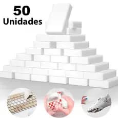 Esponja Mágica Bucha Limpeza Pesada Lava Louça Carro Tira Mancha Riscos Desengordura Melamina