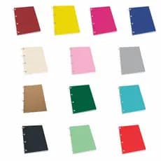 Caderno Argolado Fichário 10 Matérias Universitário Com 4 Argolas 200 Folhas Com ou Sem Pauta Várias Cores