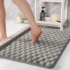 Tapete Antiderrapante Soft 80x50 Grande Tapete Macio Cozinha Quarto Banheiro Corredor Passadeira