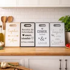 Tábua De Corte Carne Frases 37x23 Legumes Frutas Verduras Churrasco Cozinha Decorativa