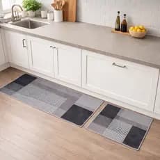 Passadeira Tapete Antiderrapante Kit 2 Peças Cores 40x118 Grande Cozinha Quarto Banheiro Corredor